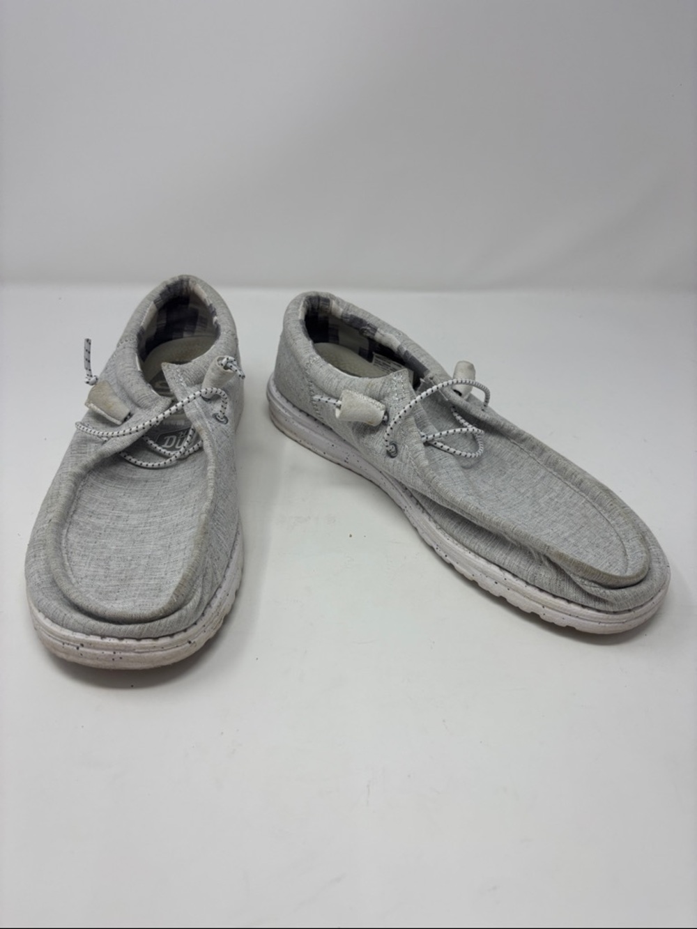 Hey Dude | Wally Casual Lightweight Men's Slip-On Shoes in Light Gray 11